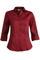 Edwards Garment [5033] Stretch Broadcloth Blouse. Live Chat For Bulk Discounts.