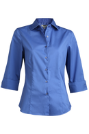 Edwards Garment [5033] Stretch Broadcloth Blouse. Live Chat For Bulk Discounts.