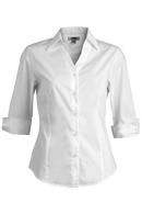 Edwards Garment [5045] Stretch Broadcloth Blouse. Live Chat For Bulk Discounts.