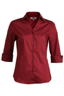 Edwards Garment [5045] Stretch Broadcloth Blouse. Live Chat For Bulk Discounts.