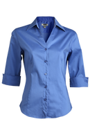 Edwards Garment [5045] Stretch Broadcloth Blouse. Live Chat For Bulk Discounts.