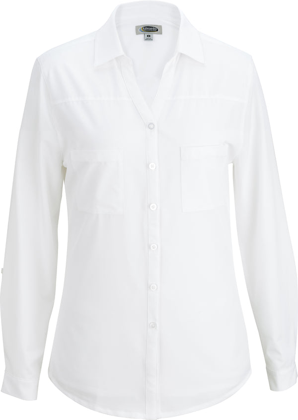 Edwards Garment [5056] Redwood & Ross 2-Pocket Blouse. Live Chat For Bulk Discounts.