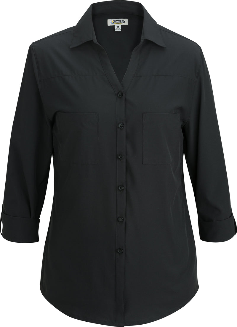 Edwards Garment [5056] Redwood & Ross 2-Pocket Blouse. Live Chat For Bulk Discounts.