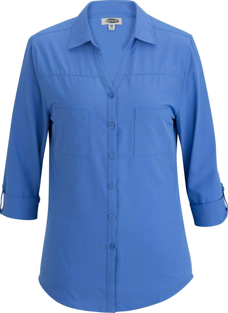 Edwards Garment [5056] Redwood & Ross 2-Pocket Blouse. Live Chat For Bulk Discounts.