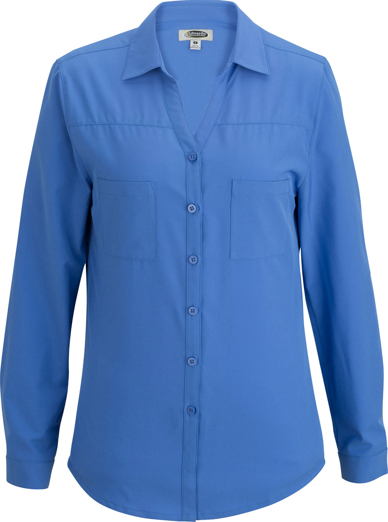 Edwards Garment [5056] Redwood & Ross 2-Pocket Blouse. Live Chat For Bulk Discounts.