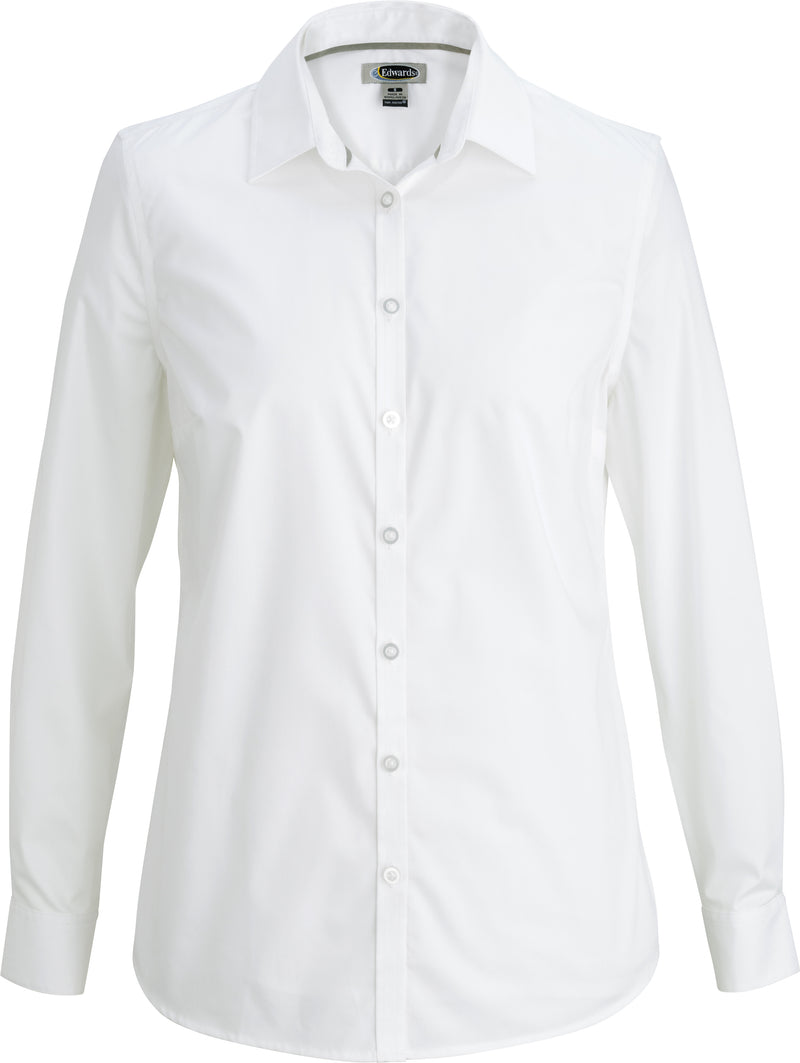 Edwards Garment [5316] Comfort Stretch Broadstone Blouse. Live Chat For Bulk Discounts.