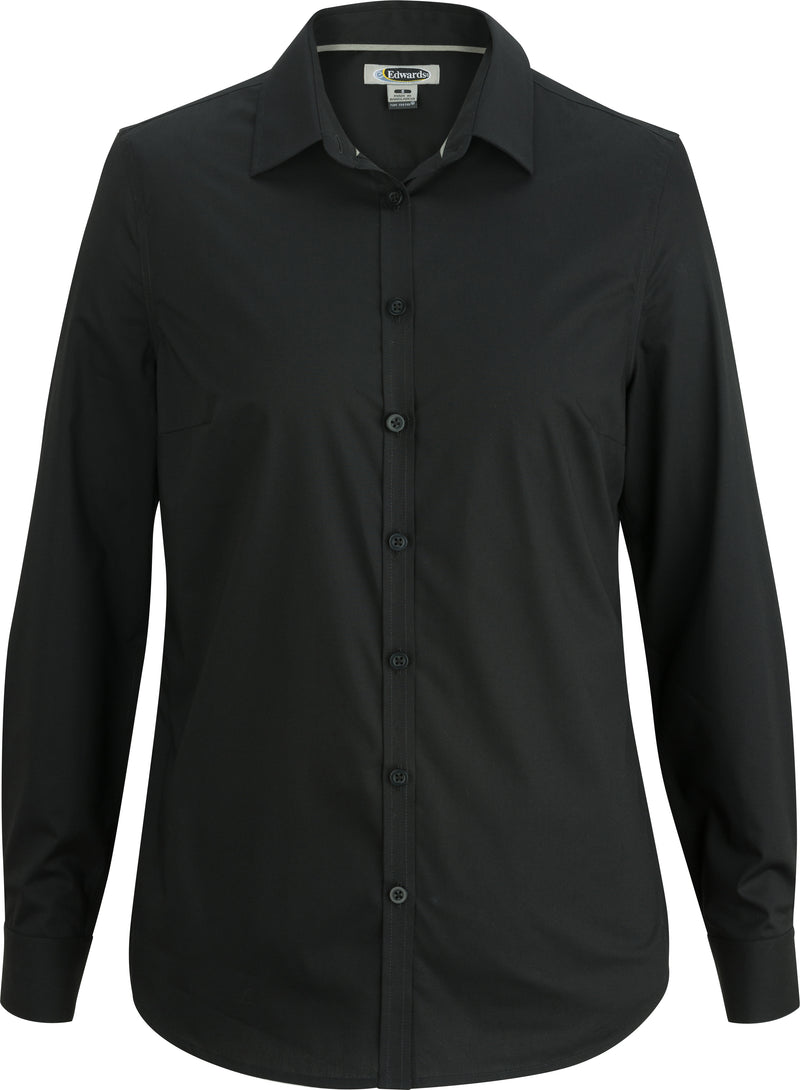 Edwards Garment [5316] Comfort Stretch Broadstone Blouse. Live Chat For Bulk Discounts.