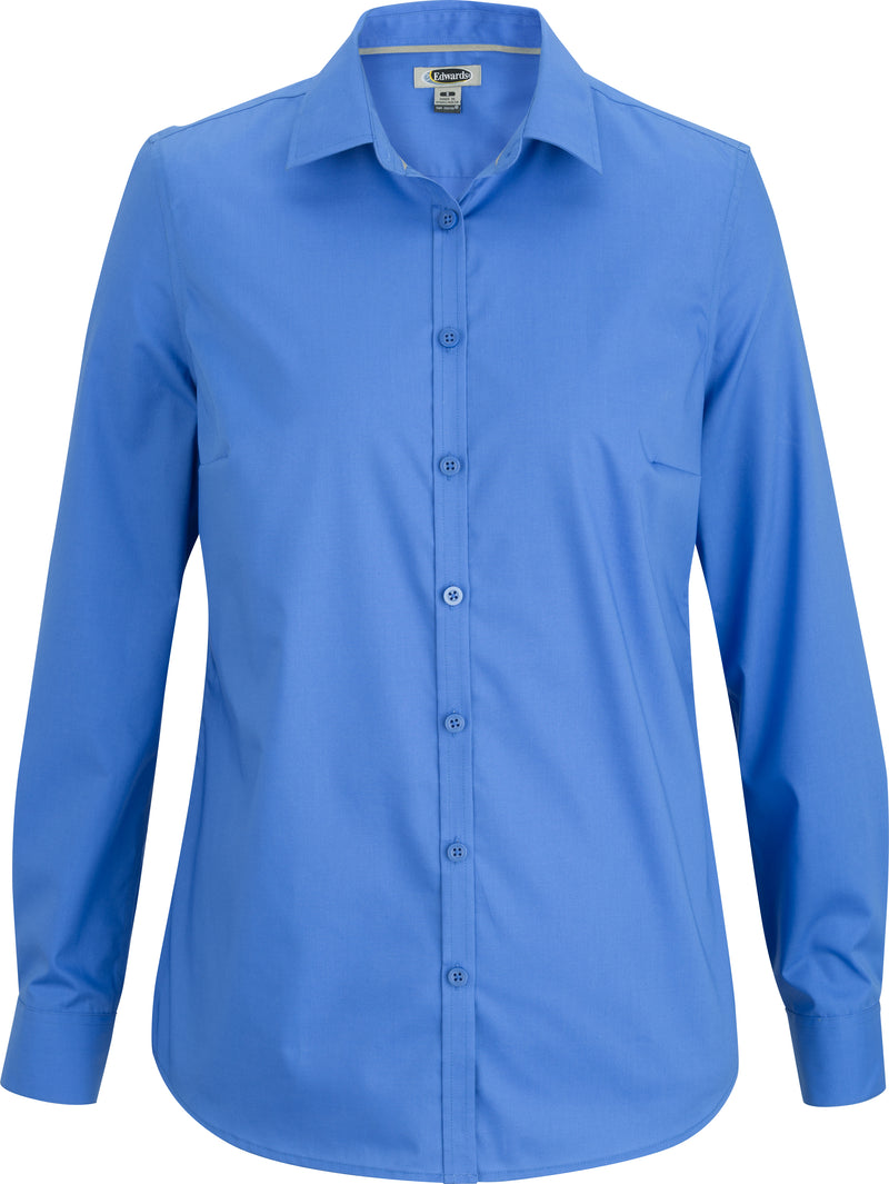 Edwards Garment [5316] Comfort Stretch Broadstone Blouse. Live Chat For Bulk Discounts.