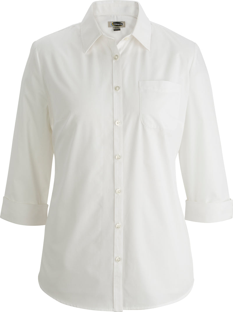 Edwards Garment [5355] Essential Broadcloth Blouse. Live Chat For Bulk Discounts.