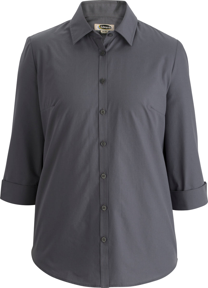 Edwards Garment [5355] Essential Broadcloth Blouse. Live Chat For Bulk Discounts.