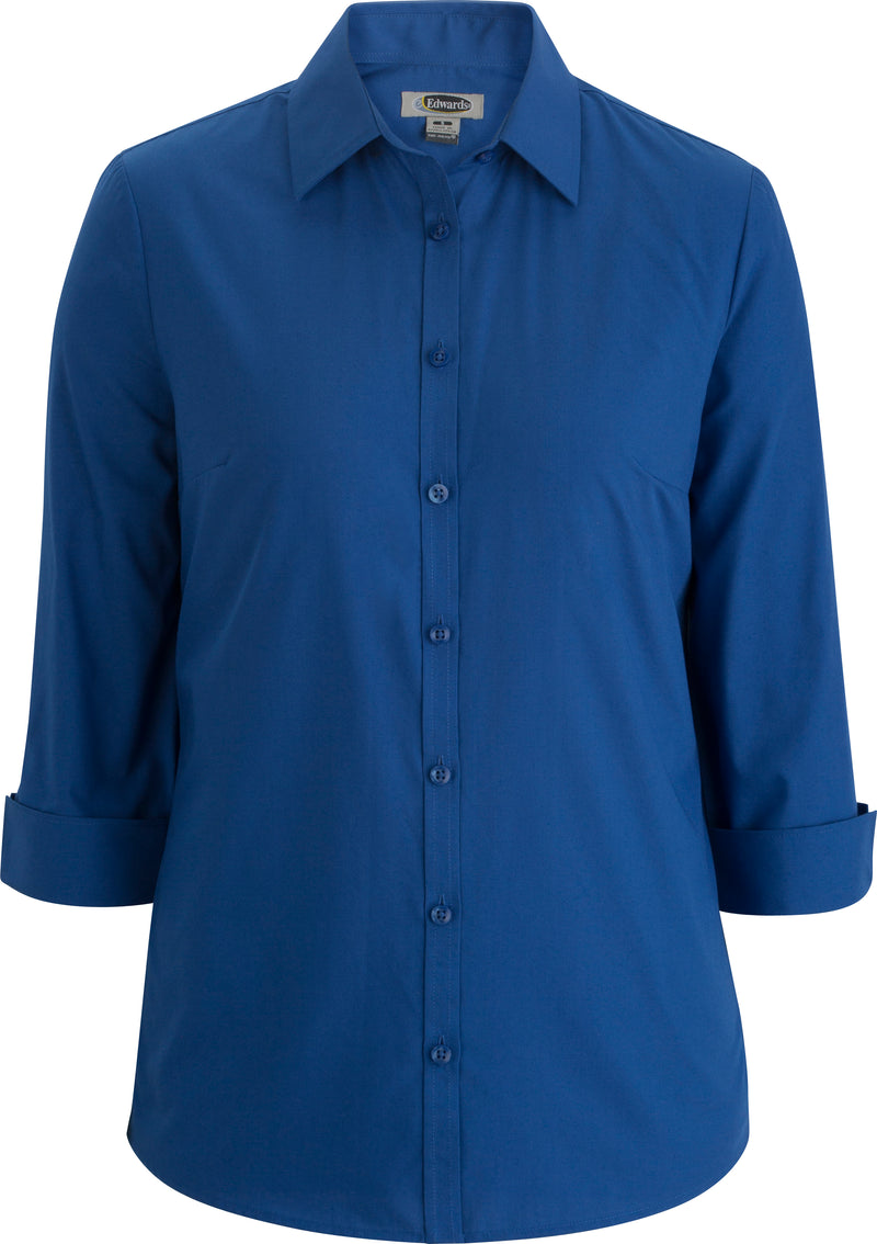 Edwards Garment [5355] Essential Broadcloth Blouse. Live Chat For Bulk Discounts.