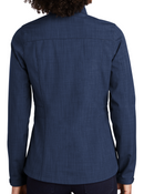 Eddie Bauer [EB533] Ladies Shaded Crosshatch Soft Shell Jacket. Live Chat for Bulk Discounts.