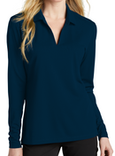 Nike [NKDC2105] Ladies Dri-FIT Micro Pique 2.0 Long Sleeve Polo. Live Chat For Bulk Discounts.