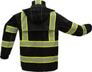 GSS Safety [6503] ONYX Safety Ripstop Rain Coat with Teflon Coating - Black. Live Chat for Bulk Discounts.