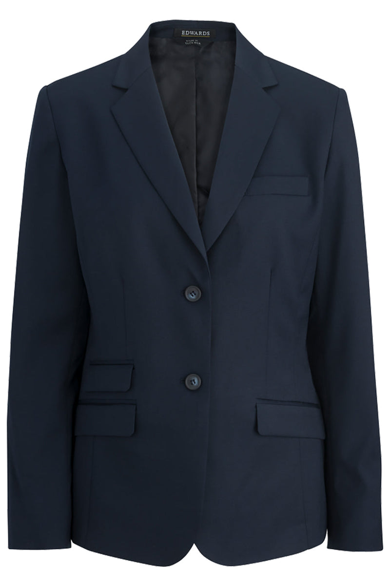 Edwards [6535] Ladies Washable Hip-Length Suit Coat. Redwood & Ross Russel Collection. Live Chat For Bulk Discounts.