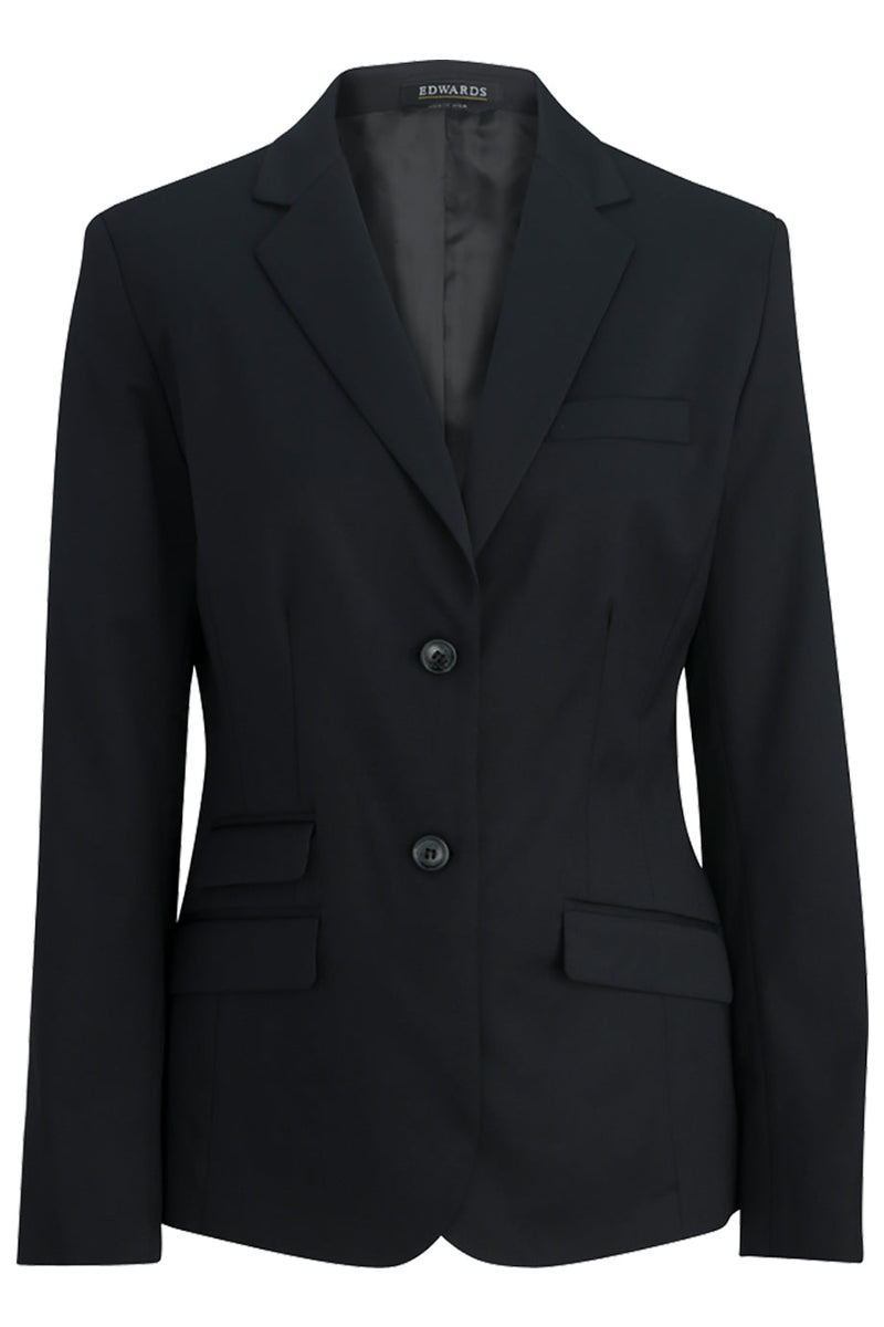 Edwards [6535] Ladies Washable Hip-Length Suit Coat. Redwood & Ross Russel Collection. Live Chat For Bulk Discounts.