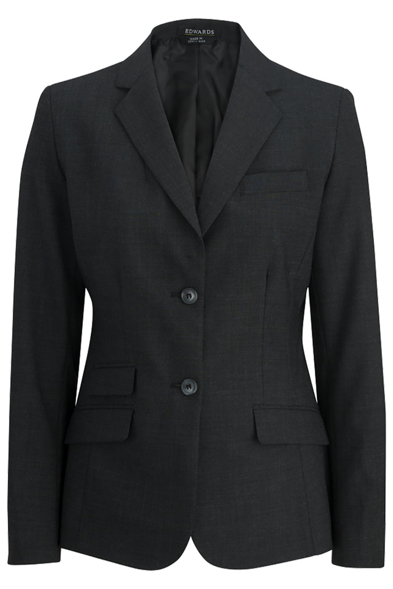 Edwards [6535] Ladies Washable Hip-Length Suit Coat. Redwood & Ross Russel Collection. Live Chat For Bulk Discounts.