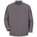 Red Kap [SP14] Long Sleeve Industrial Stripe Work Shirt. Live Chat for Bulk Discounts.