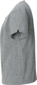 Edwards Garment [7279] Melange Ultra-Light Full-Zip Tunic. Live Chat For Bulk Discounts.