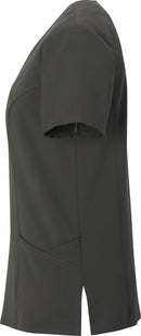 [7283] Sorrento Power Stretch Mock Wrap Tunic. Live Chat For Bulk Discounts.