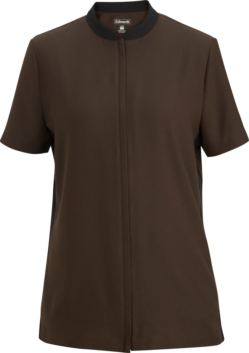 Edwards Garment [7292] Essential Soft-Stretch Full-Zip Tunic. Live Chat For Bulk Discounts.