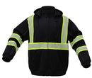 GSS Safety [7513] NON-ANSI Teflon Protection Heavy Weight Hooded Sweatshirt w/Segment Tape. Live Chat for Bulk Discounts.