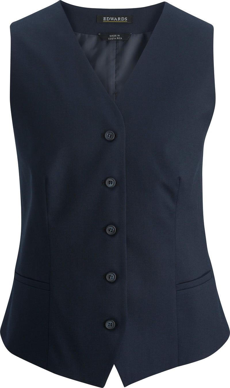 Edwards [7530] Ladies Washable Dress Vest. Redwood & Ross Russell Collection. Live Chat For Bulk Discounts.