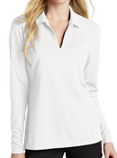 Nike [NKDC2105] Ladies Dri-FIT Micro Pique 2.0 Long Sleeve Polo. Live Chat For Bulk Discounts.