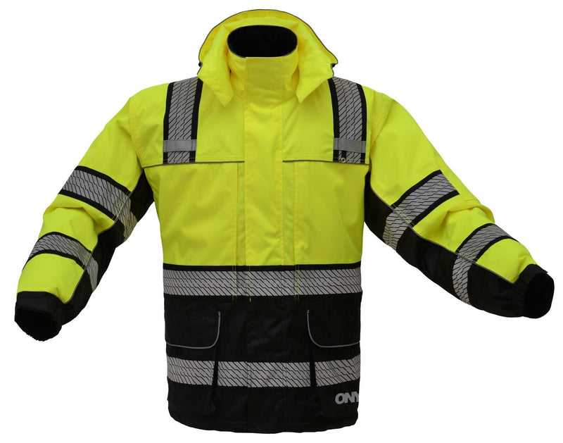 GSS Safety [8507] Hi Vis Onyx Ripstop 3 in1 Winter Parka Jacket-Black. Add a Logo. Live Chat For Bulk Discounts.