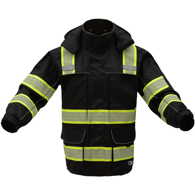 GSS Safety [8507] Hi Vis Onyx Ripstop 3 in1 Winter Parka Jacket-Black. Live Chat For Bulk Discounts.