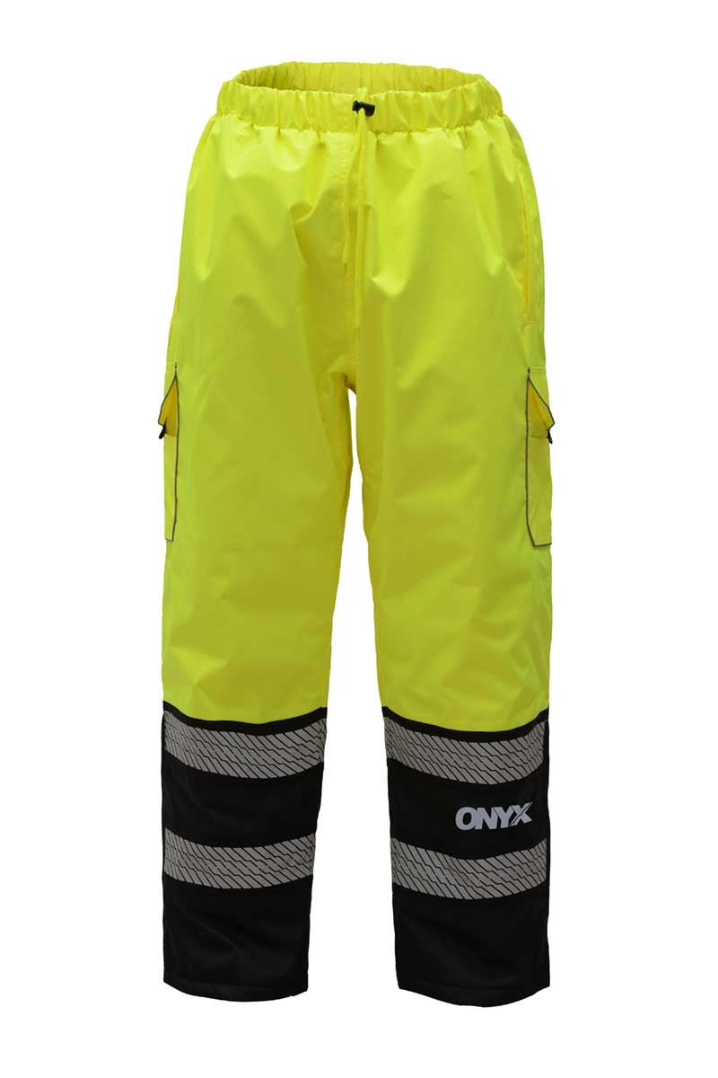 GSS Safety [8711] Hi Vis ONYX Class E Rip stop Poly Filled Insulated Winter Pants w/Segment Tape - Lime. Live Chat for Bulk Discounts.