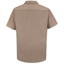Red Kap [SP24] Short Sleeve Geometric Micro-Check Work Shirt. Live Chat for Bulk Discounts.