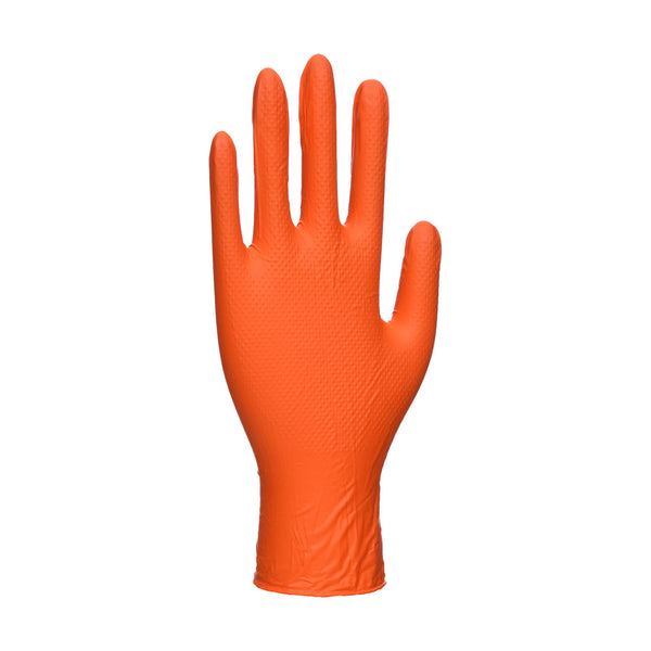 A930-Orange.  Portwest Orange HD Disposable Gloves.  Live Chat for Bulk Discounts