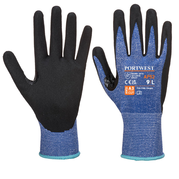 AP52-Blue/Black.  Dexti Cut Ultra Glove.  Live Chat for Bulk Discounts