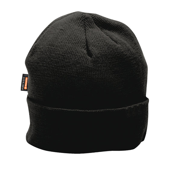 B013-Black.  Knit Hat Insulatex Lined.  Live Chat for Bulk Discounts