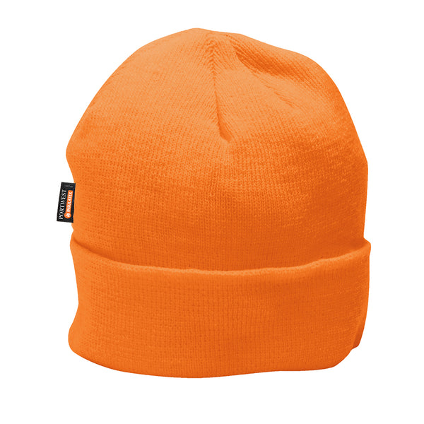 B013-Orange.  Knit Hat Insulatex Lined.  Live Chat for Bulk Discounts