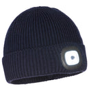 B033-Navy.  Workman's LED Beanie.  Live Chat for Bulk Discounts