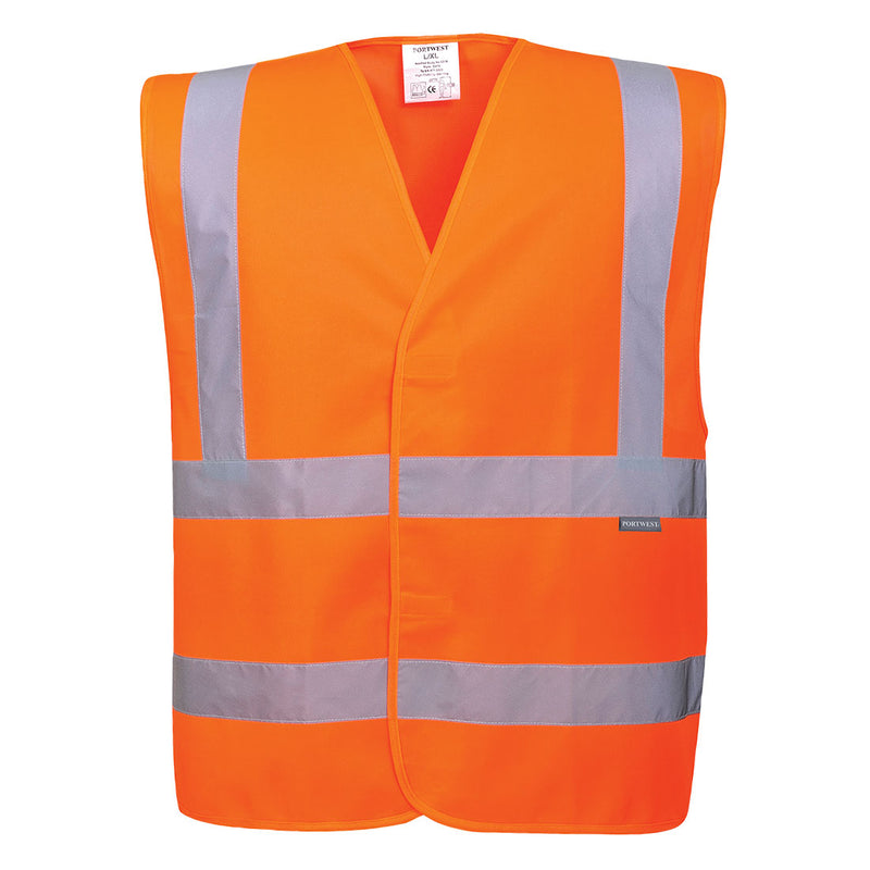 C470-Orange.  Hi-Vis Two Band and Brace Vest.  Live Chat for Bulk Discounts