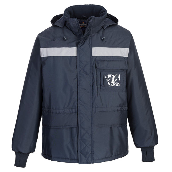 CS10-Navy.  ColdStore Jacket.  Live Chat for Bulk Discounts