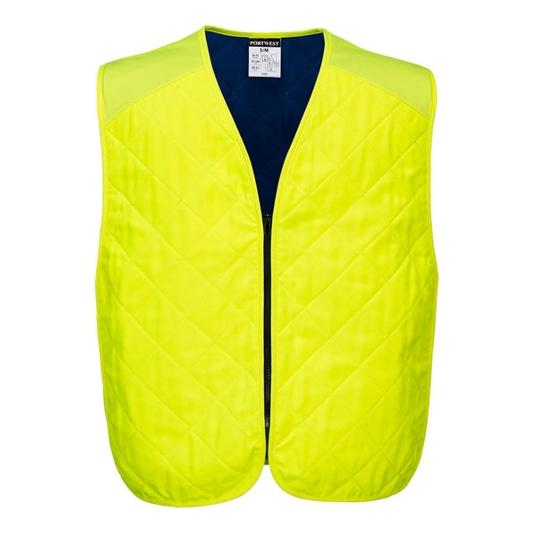 CV09-Yellow.  Cooling Evaporative Vest.  Live Chat for Bulk Discounts