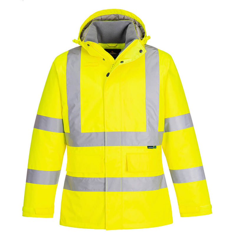 EC60-Yellow.  Eco Hi-Vis Winter Jacket.  Live Chat for Bulk Discounts
