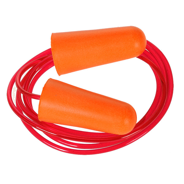 EP08-Orange.  Corded PU Foam Ear Plugs (200 pairs).  Live Chat for Bulk Discounts