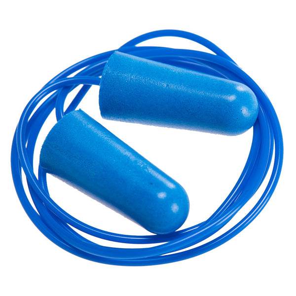 EP30-Blue.  Detectable Corded PU Ear Plugs (200 pairs).  Live Chat for Bulk Discounts