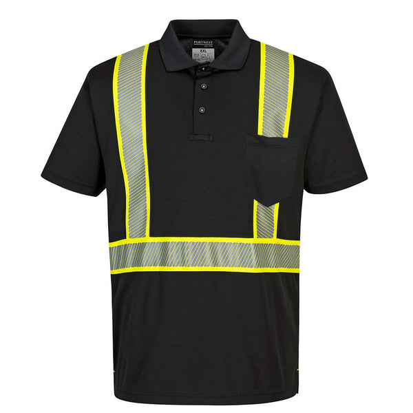 F140-Black.  Iona Plus Polo Shirt.  Live Chat for Bulk Discounts