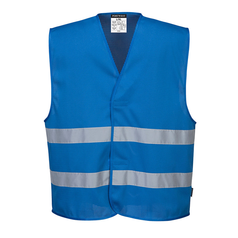 F374-Royal Blue.  MeshAir Iona Vest.  Live Chat for Bulk Discounts