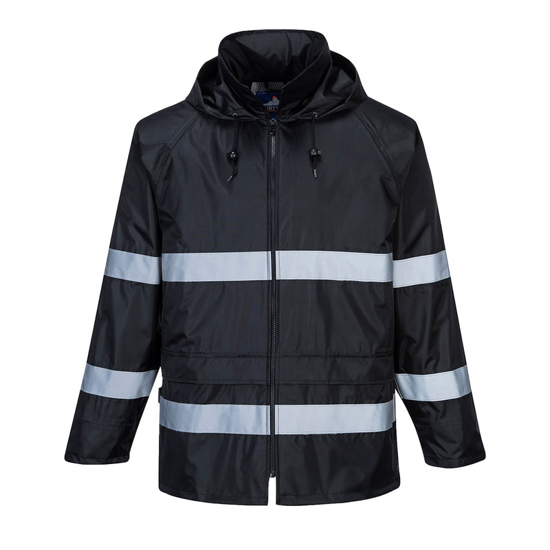 F440-Black.  Classic Iona Rain Jacket.  Live Chat for Bulk Discounts