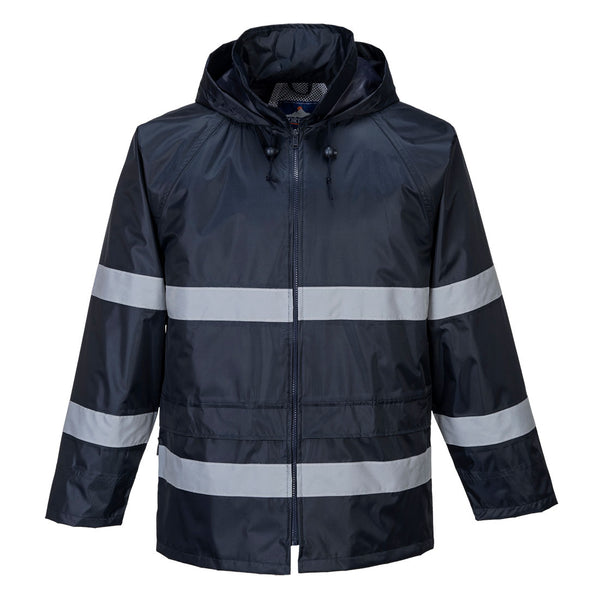 F440-Navy.  Classic Iona Rain Jacket.  Live Chat for Bulk Discounts