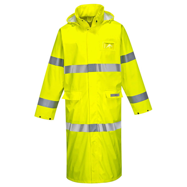 FR44-Yellow.  Sealtex Flame FR Hi-Vis Coat 50″.  Live Chat for Bulk Discounts