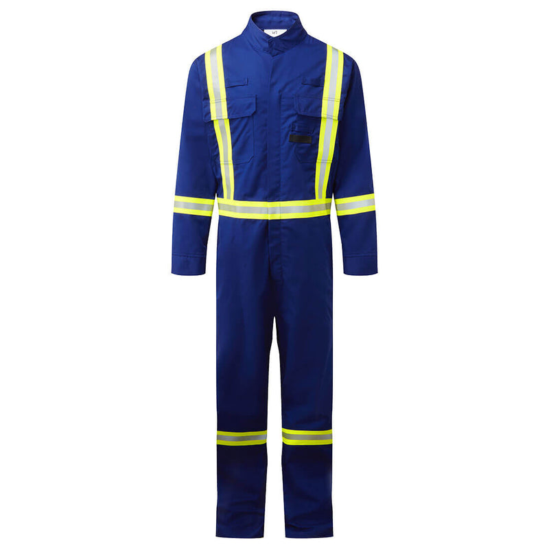 FR511-Royal Blue.  Bizflame 88/12 X Back 2” Iona Xtra FR Coverall.  Live Chat for Bulk Discounts