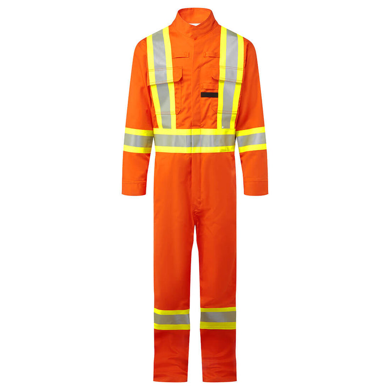 FR512-Orange.  Bizflame 88/12 X Back 4” Iona Xtra FR Coverall.  Live Chat for Bulk Discounts